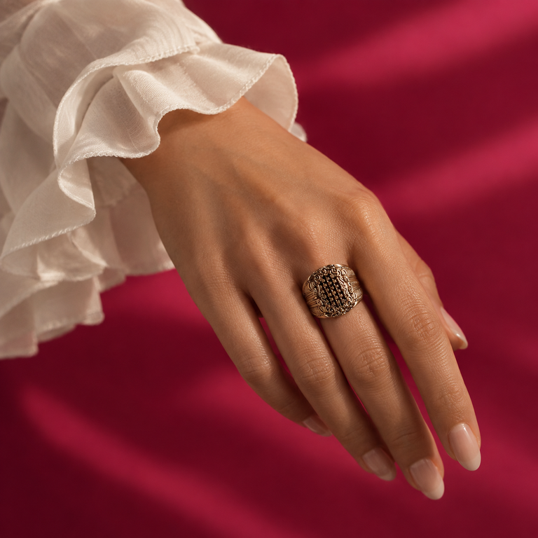 Antique Gold Statement Ring